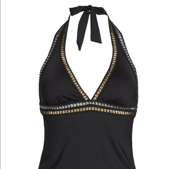 NWT La Blanca Threading Along Tankini Top - Picture 3 of 9